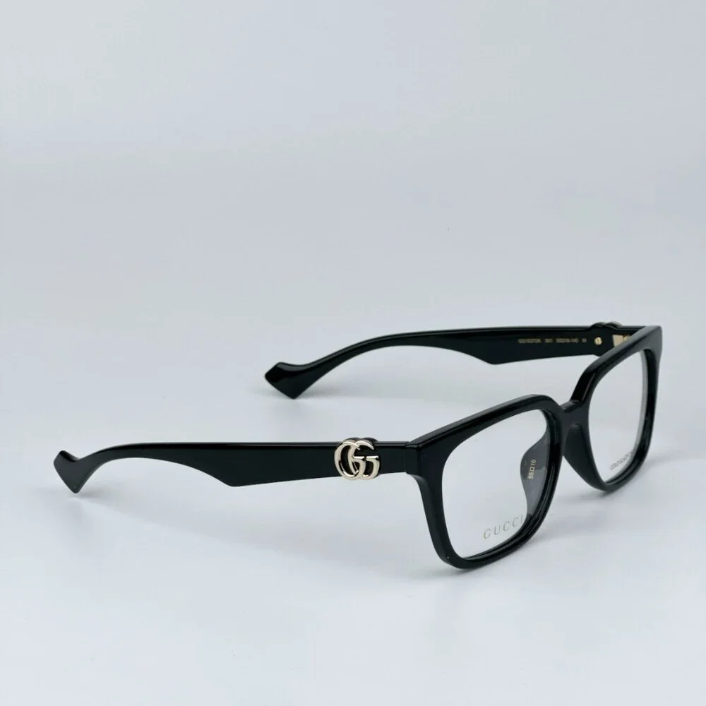 Gucci GG1537OK 001 BRAND NEW Eyeglasses Black Square Women - Picture 7 of 11